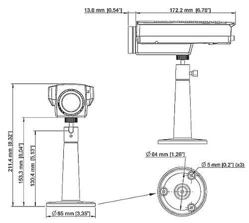 AXIS Q1755 Mpix - Kamery kompaktowe IP